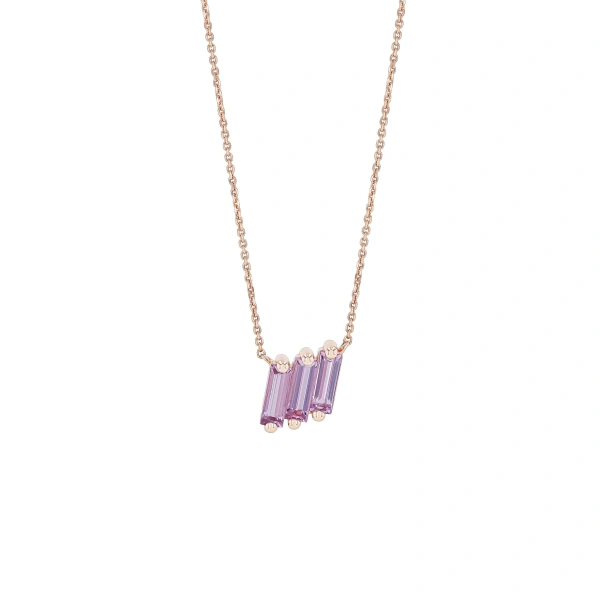 Amalfi Midi Pendant in 14K Rose Gold, Rose De France