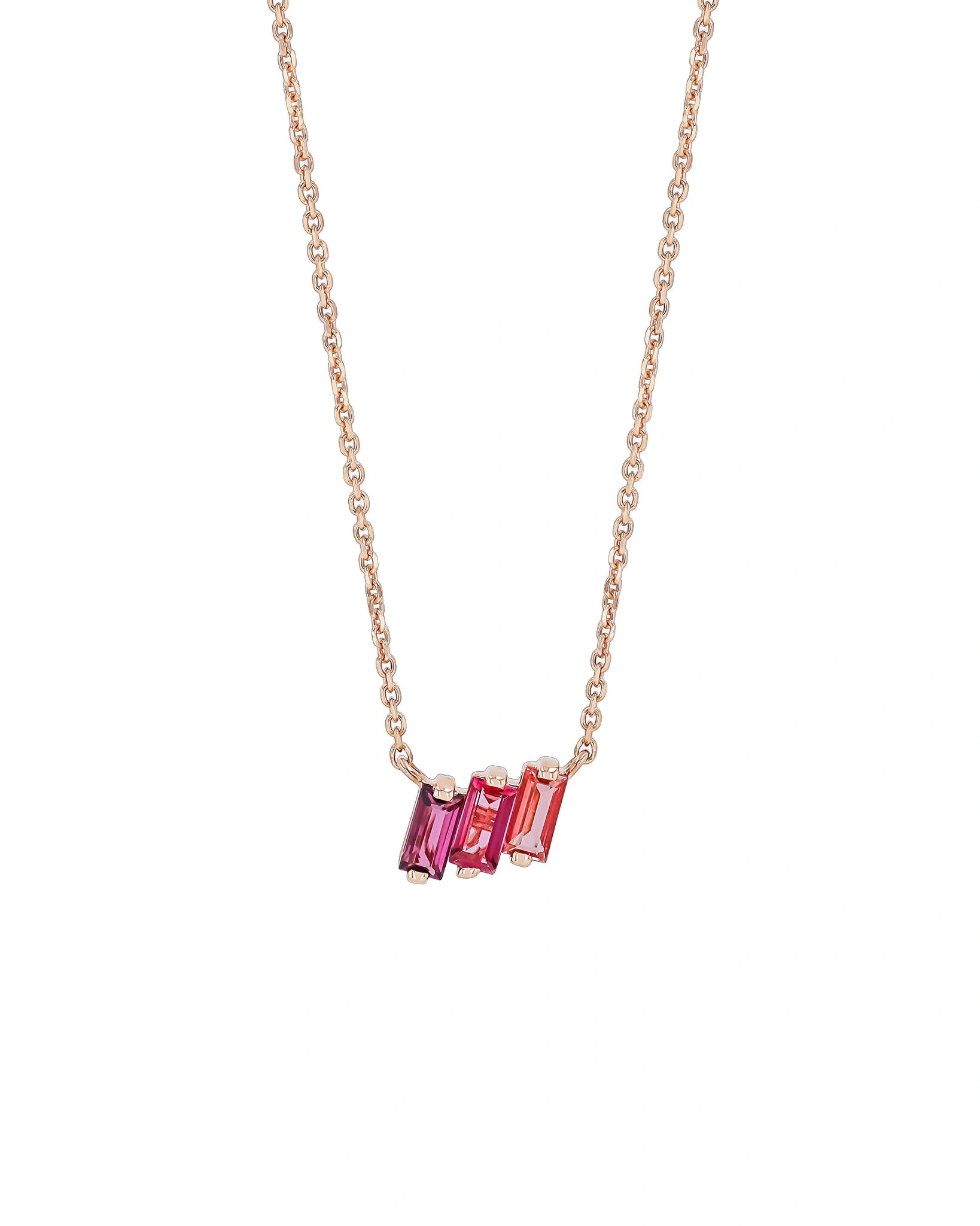 Suzanne Kalan Amalfi Mini Pendant in 14K Rose Gold, Red Ombre Suzanne Kalan Amalfi Mini Pendant in 14K Rose Gold, Red Ombre | Fine Necklaces | Coveti