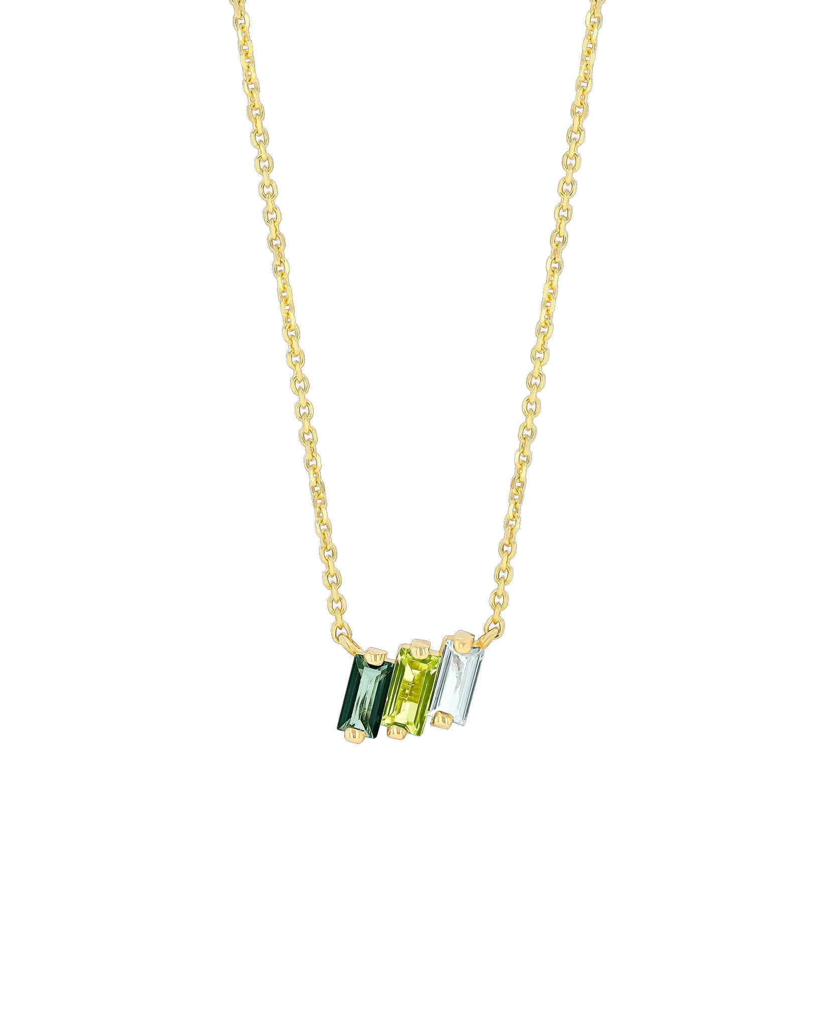 Suzanne Kalan Amalfi Mini Pendant in 14K Yellow Gold, Green Ombre Suzanne Kalan Amalfi Mini Pendant in 14K Yellow Gold, Green Ombre | Fine Necklaces | Coveti