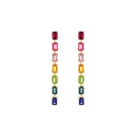 Suzanne Kalan Amalfi Rainbow Drop Earrings in 14K Yellow Gold | Fine Earrings | Coveti