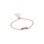 Suzanne Kalan Amalfi Rainbow Pulley Bracelet in 14K Rose Gold | Fine Bracelets | Coveti