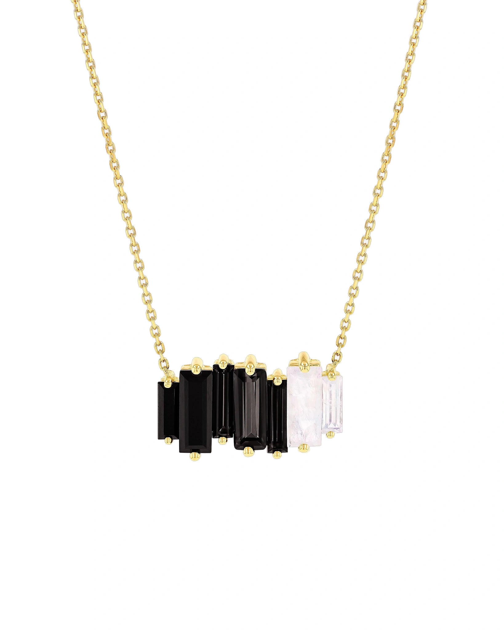 Suzanne Kalan Amalfi Reborn Black Ombre Stacker Pendant in 14K Yellow Gold Suzanne Kalan Amalfi Reborn Black Ombre Stacker Pendant in 14K Yellow Gold | Fine Necklaces | Coveti