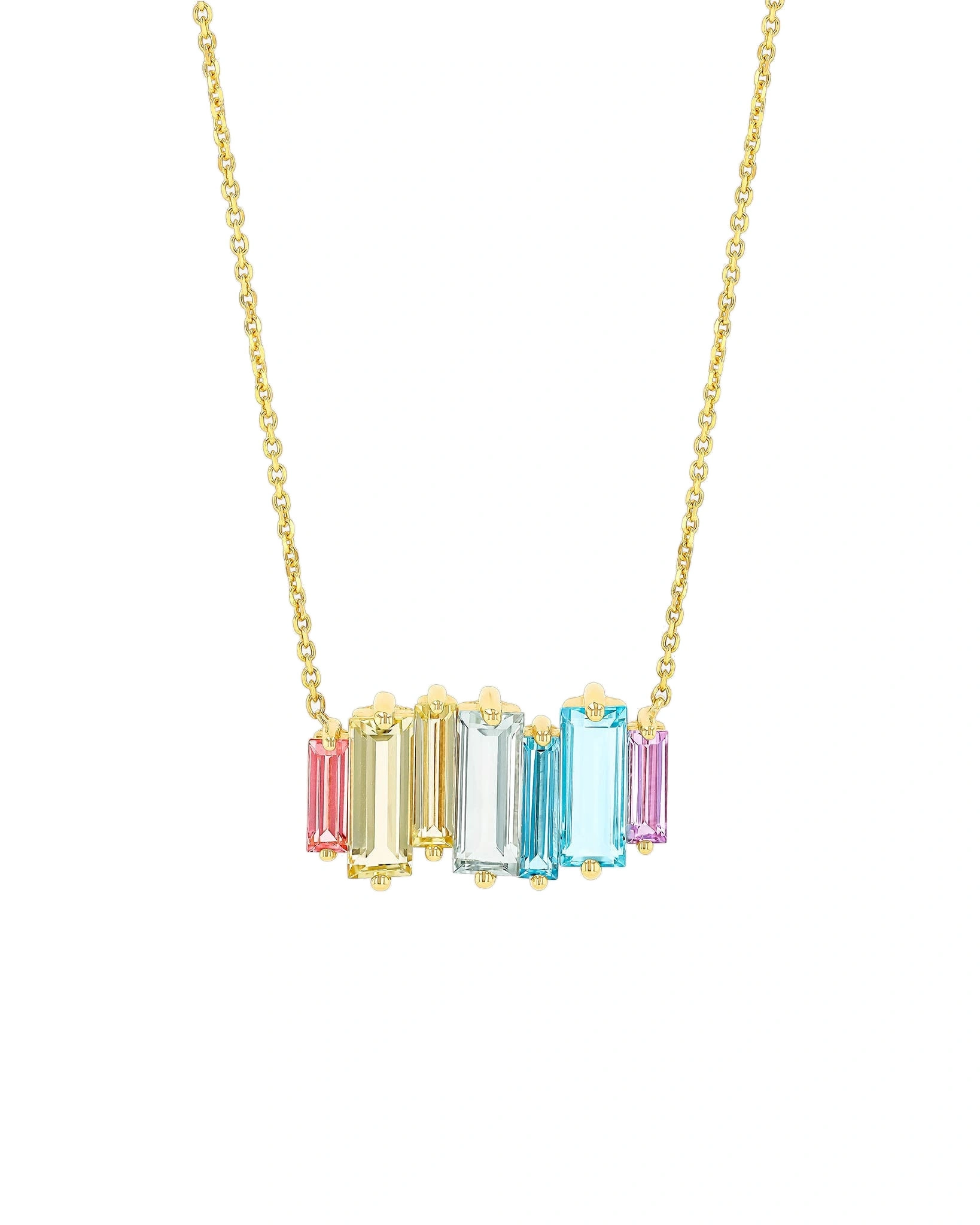 Suzanne Kalan Amalfi Reborn Pastel Stacker Pendant in 14K Yellow Gold Suzanne Kalan Amalfi Reborn Pastel Stacker Pendant in 14K Yellow Gold | Fine Necklaces | Coveti