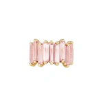 Suzanne Kalan Amalfi Stacker Half Band in 14K Yellow Gold, Morganite Topaz | Fine Rings | Coveti