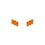 Suzanne Kalan Amalfi Studs in 14K Yellow Gold, Citrine | Fine Earrings | Coveti