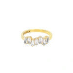 Suzanne Kalan Amalfi White Topaz Half Band in 14K Rose Gold | Fine Rings | Coveti
