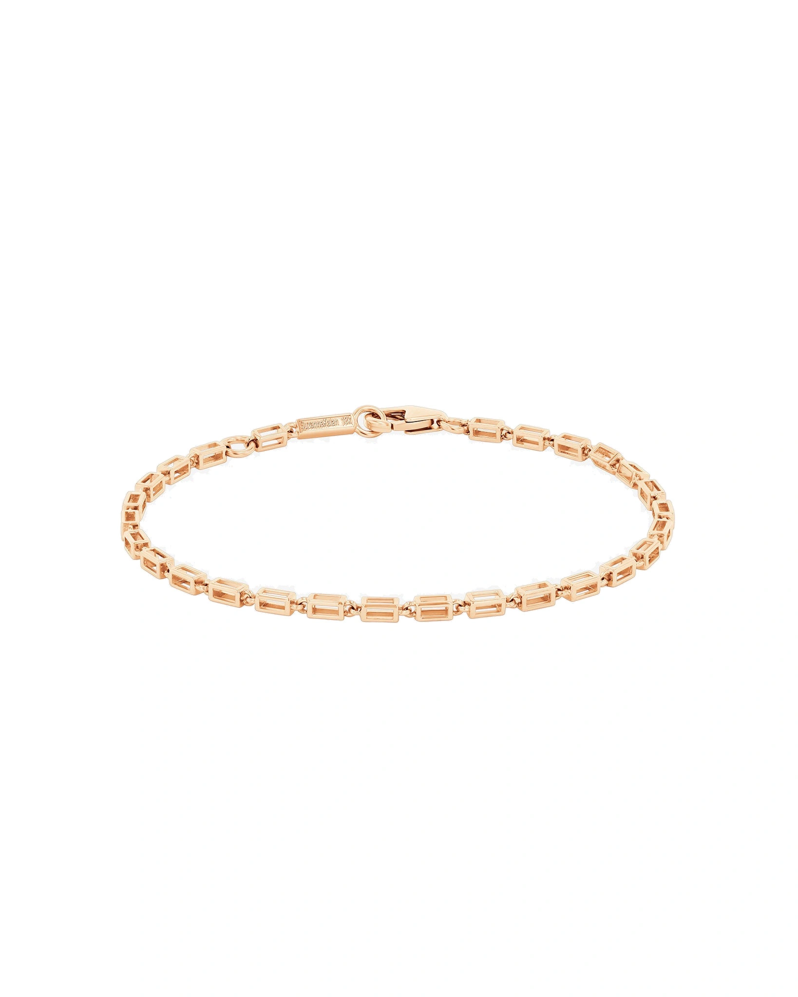 Suzanne Kalan Block-Chain Air Medium Bracelet in 18K Rose Gold Suzanne Kalan Block-Chain Air Medium Bracelet in 18K Rose Gold | Fine Bracelets | Coveti