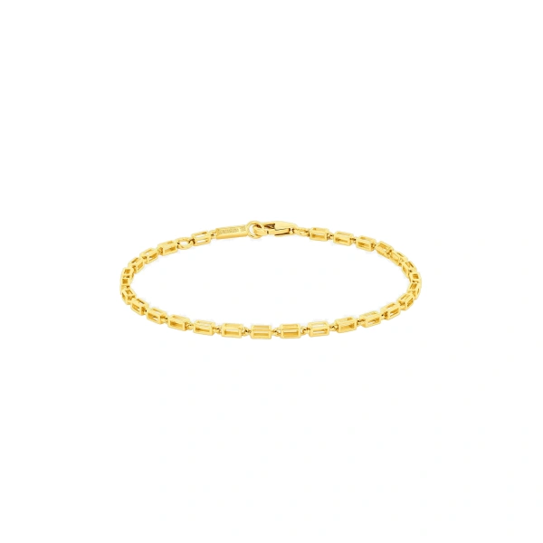 Suzanne Kalan Block-Chain Air Medium Bracelet in 18K Yellow Gold | Fine Bracelets | Coveti