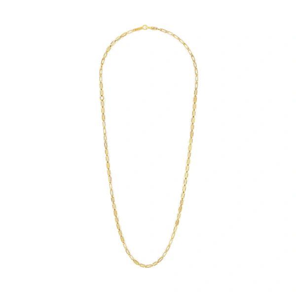 Suzanne Kalan Block-Chain Air Medium Necklace in 18K Yellow Gold | Fine Necklaces | Coveti