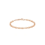 Suzanne Kalan Block-Chain Air Thick Bracelet in 18K Rose Gold | Fine Bracelets | Coveti