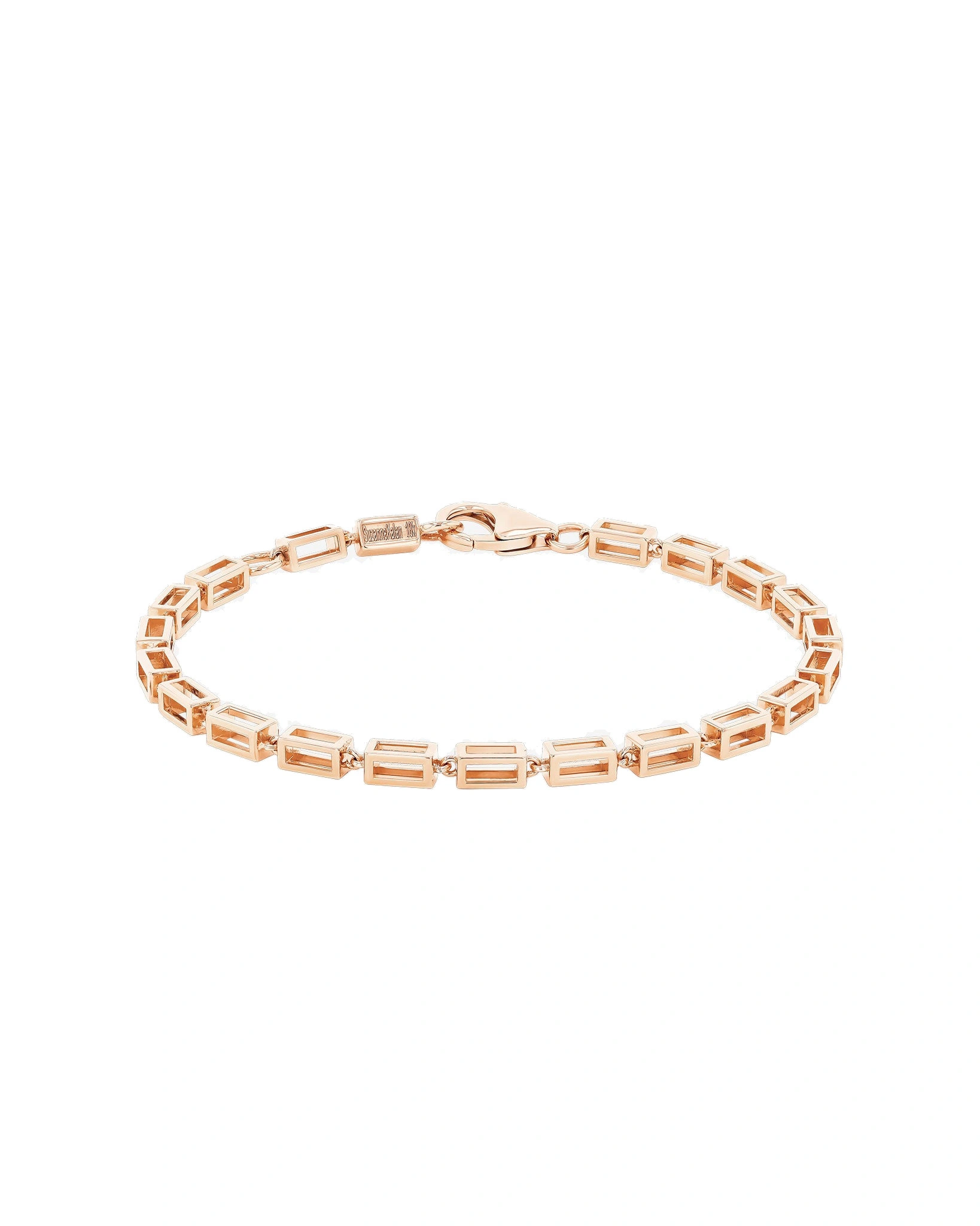 Suzanne Kalan Block-Chain Air Thick Bracelet in 18K Rose Gold Suzanne Kalan Block-Chain Air Thick Bracelet in 18K Rose Gold | Fine Bracelets | Coveti
