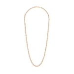 Suzanne Kalan Block-Chain Full Pave Diamond Medium Necklace in 18K Rose Gold | Fine Necklaces | Coveti