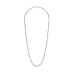 Suzanne Kalan Block-Chain Full Pave Diamond Medium Necklace in 18K White Gold | Fine Necklaces | Coveti