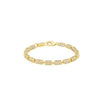 Suzanne Kalan Block-Chain Full Pave Diamond Thick Bracelet in 18K Yellow Gold, Ref. GCB126D-7XXX | Fine Bracelets | Coveti