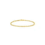 Suzanne Kalan Block-Chain Full Pave Diamond Thin Bracelet in 18K Yellow Gold | Fine Bracelets | Coveti