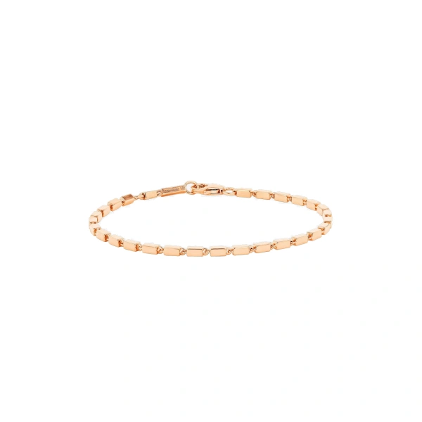 Suzanne Kalan Block-Chain Medium Bracelet in 18K Rose Gold | Fine Bracelets | Coveti