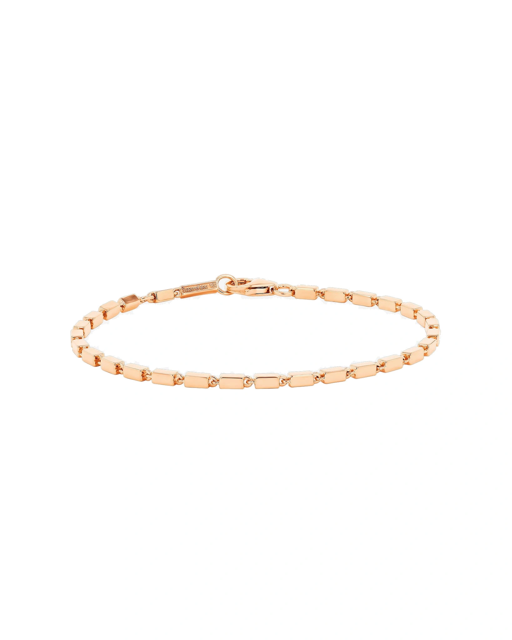 Suzanne Kalan Block-Chain Medium Bracelet in 18K Rose Gold Suzanne Kalan Block-Chain Medium Bracelet in 18K Rose Gold | Fine Bracelets | Coveti