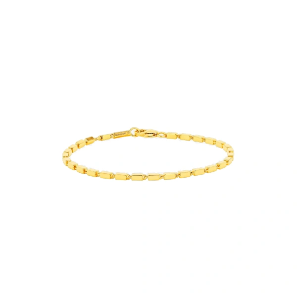 Suzanne Kalan Block-Chain Medium Bracelet in 18K Yellow Gold | Fine Bracelets | Coveti