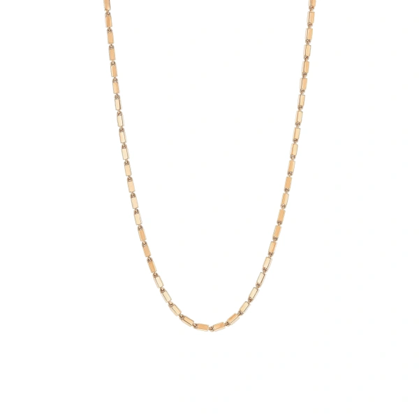 Block-Chain Medium Necklace in 18K Rose Gold
