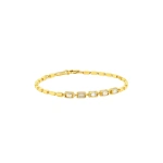 Suzanne Kalan Block-Chain Multi Medium Bracelet in 18K Yellow Gold | Fine Bracelets | Coveti