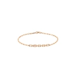 Suzanne Kalan Block-Chain Multi Thin Bracelet in 18K Rose Gold | Fine Bracelets | Coveti