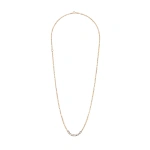 Suzanne Kalan Block-Chain Multi Thin Necklace in 18K Rose Gold | Fine Necklaces | Coveti