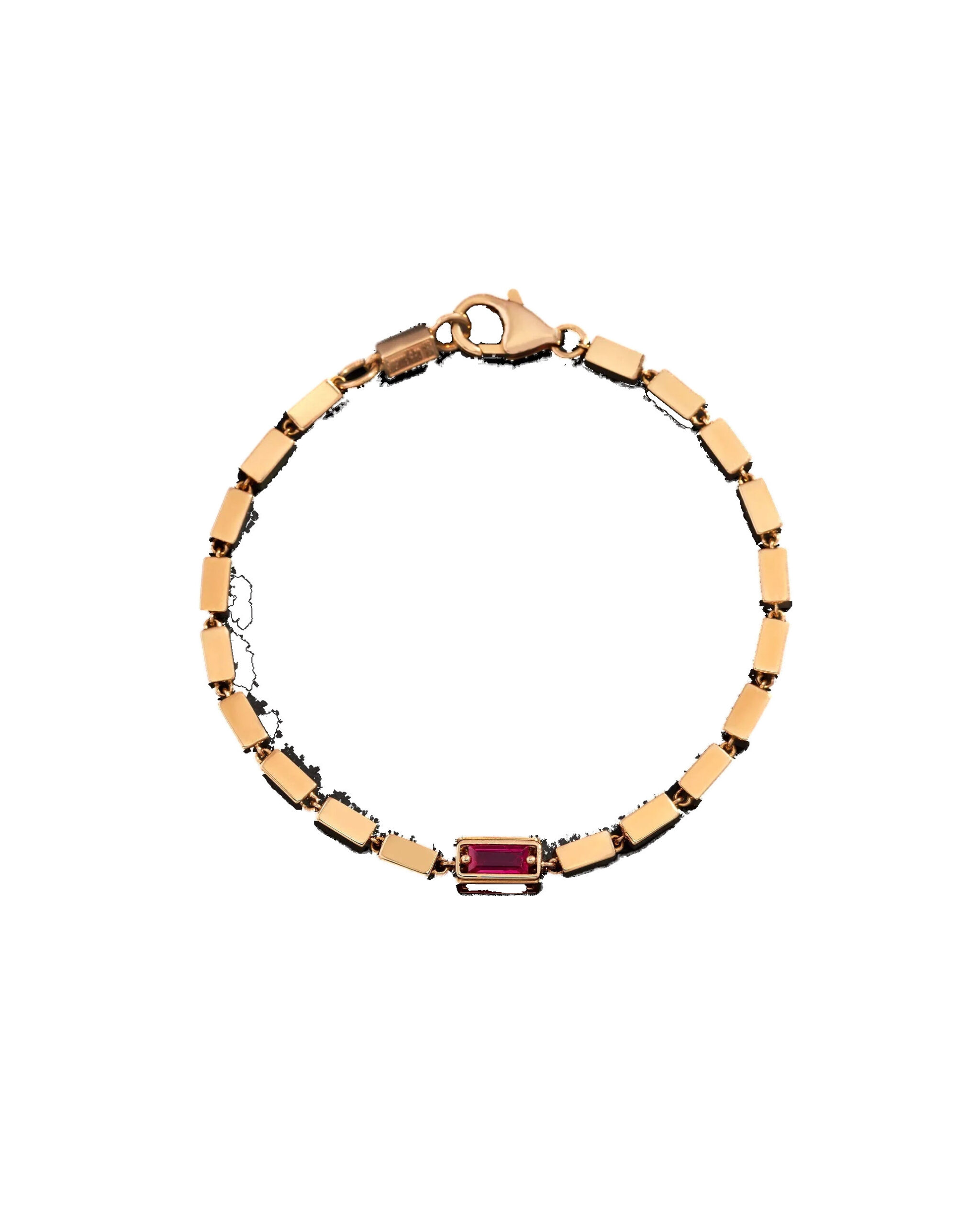 Suzanne Kalan Block-Chain Single Thick Bracelet in 18K Rose Gold, Ruby Suzanne Kalan Block-Chain Single Thick Bracelet in 18K Rose Gold, Ruby | Fine Bracelets | Coveti