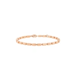 Suzanne Kalan Block-Chain Thick Bracelet in 18K Rose Gold | Fine Bracelets | Coveti