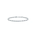 Suzanne Kalan Block-Chain Thick Bracelet in 18K White Gold | Fine Bracelets | Coveti