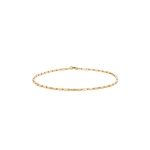 Suzanne Kalan Block-Chain Thin Bracelet in 18K Rose Gold | Fine Bracelets | Coveti