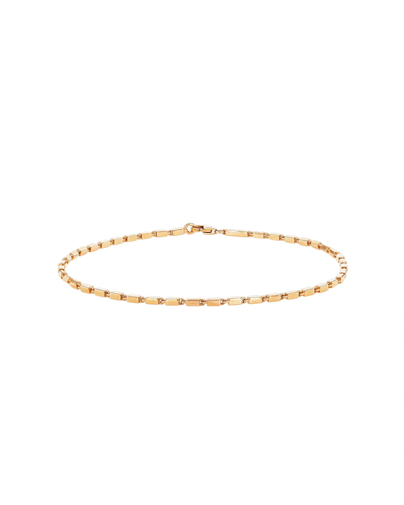 Suzanne Kalan Block-Chain Thin Bracelet in 18K Rose Gold Suzanne Kalan Block-Chain Thin Bracelet in 18K Rose Gold | Fine Bracelets | Coveti