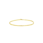 Suzanne Kalan Block-Chain Thin Bracelet in 18K Yellow Gold | Fine Bracelets | Coveti