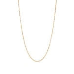 Suzanne Kalan Block-Chain Thin Necklace in 18K Rose Gold | Fine Necklaces | Coveti