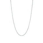 Suzanne Kalan Block-Chain Thin Necklace in 18K White Gold | Fine Necklaces | Coveti