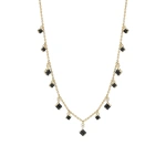 Suzanne Kalan Bold Black Sapphire Cascade Necklace in 18K Yellow Gold | Fine Necklaces | Coveti