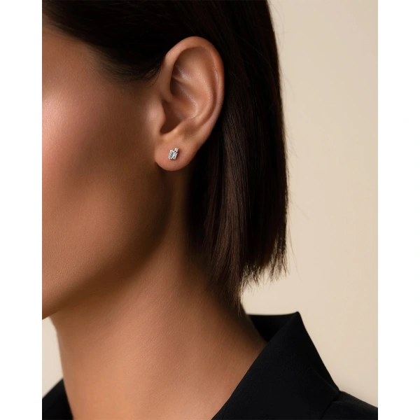 Suzanne Kalan Bold Burst Diamond Studs in 18K Rose Gold | Fine Earrings | Coveti