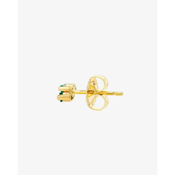 Suzanne Kalan Bold Burst Emerald Studs in 18K Yellow Gold | Fine Earrings | Coveti