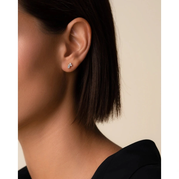 Suzanne Kalan Bold Burst Mini Diamond Studs in 18K Rose Gold | Fine Earrings | Coveti