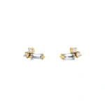 Suzanne Kalan Bold Burst Mini Diamond Studs in 18K Yellow Gold | Fine Earrings | Coveti