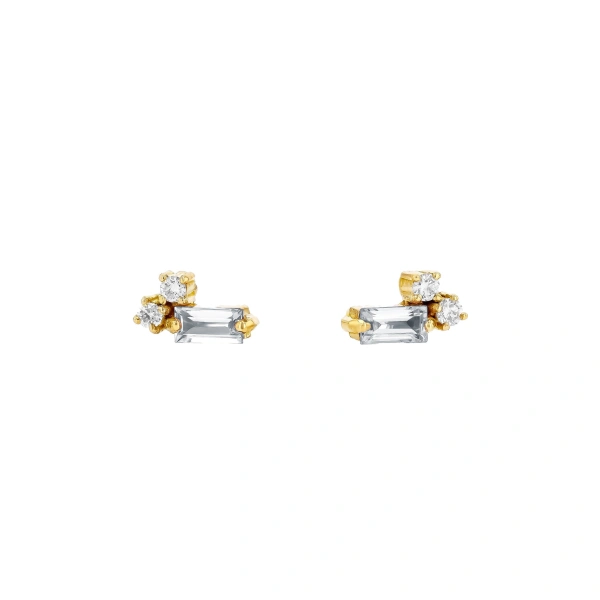 Bold Burst Mini Studs in 18K Yellow Gold