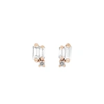 Suzanne Kalan Bold Burst Studs in 18K Rose Gold | Fine Earrings | Coveti