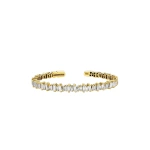 Suzanne Kalan Bold Diamond Bangle in 18K Yellow Gold, Ref. AKB340-YGX | Fine Bracelets | Coveti