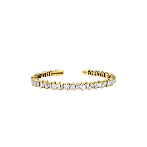 Bold Diamond Bangle in 18K Yellow Gold, Ref. AKB340-YGXX