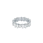 Suzanne Kalan Bold Diamond Eternity Band in 18K White Gold | Fine Rings | Coveti