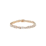 Suzanne Kalan Bold Diamond Tennis Bracelet in 18K Rose Gold | Fine Bracelets | Coveti