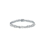Suzanne Kalan Bold Diamond Tennis Bracelet in 18K White Gold | Fine Bracelets | Coveti