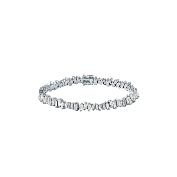 Bold Diamond Tennis Bracelet in 18K White Gold