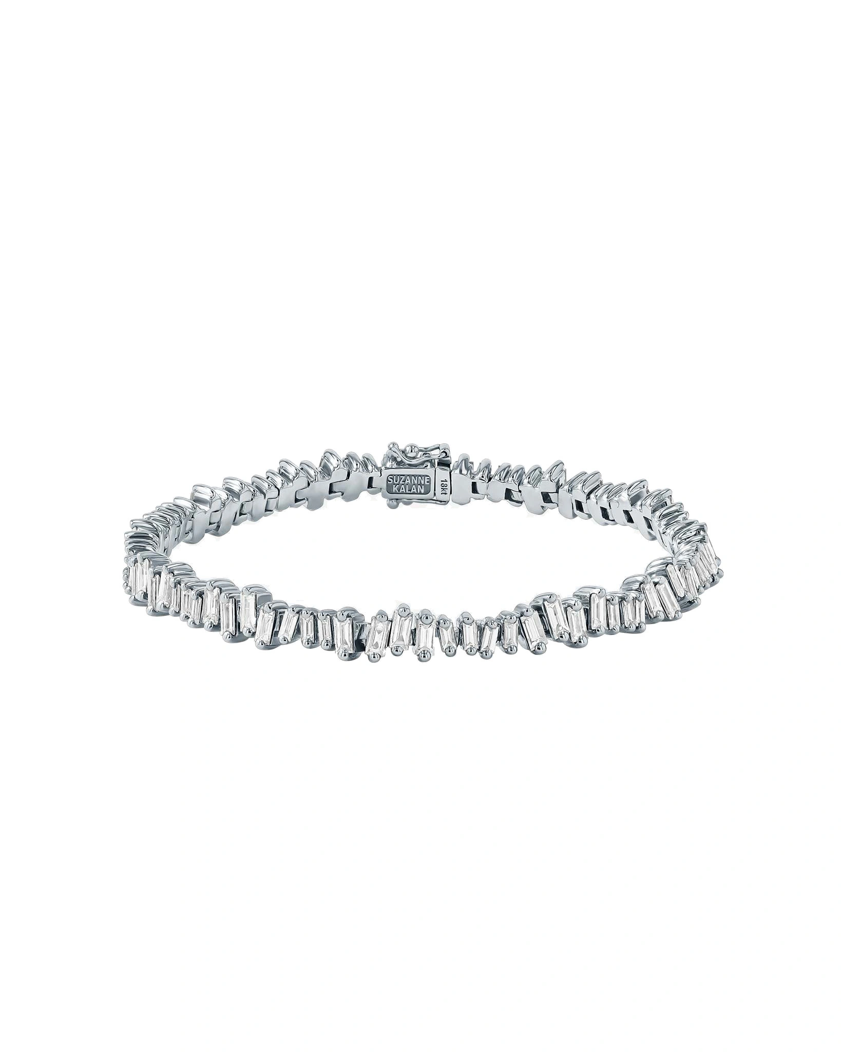 Suzanne Kalan Bold Diamond Tennis Bracelet in 18K White Gold Suzanne Kalan Bold Diamond Tennis Bracelet in 18K White Gold | Fine Bracelets | Coveti