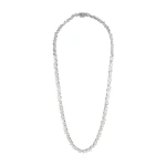 Suzanne Kalan Bold Diamond Tennis Necklace in 18K White Gold | Fine Necklaces | Coveti
