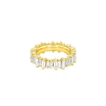 Suzanne Kalan Bold Eternity Band in 18K Yellow Gold | Fine Rings | Coveti